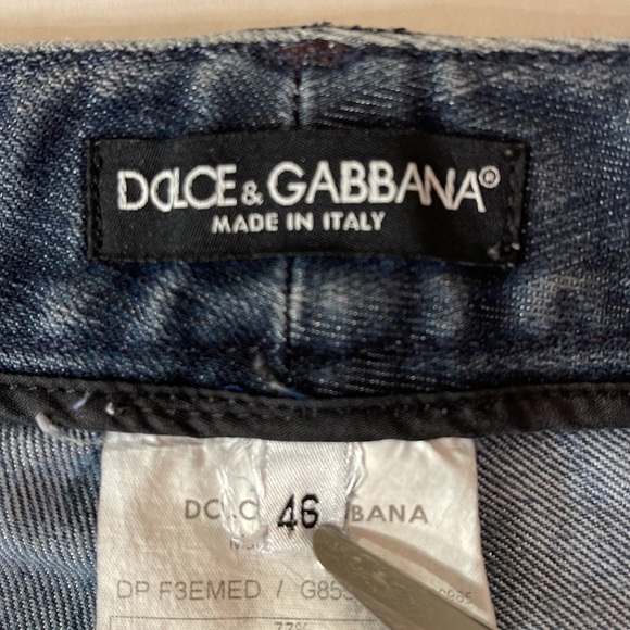 Dolce & Gabbana Women's Collection Low Rise Denim Jeans (6-8) - Picture 10 of 11